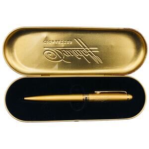 VTG Davidoff Cigarettes Ballpoint gold tone pen all out of ink